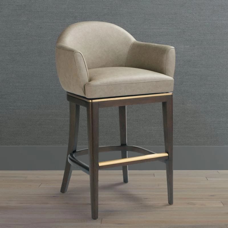 Linden Gold Swivel Modern Counter Stool