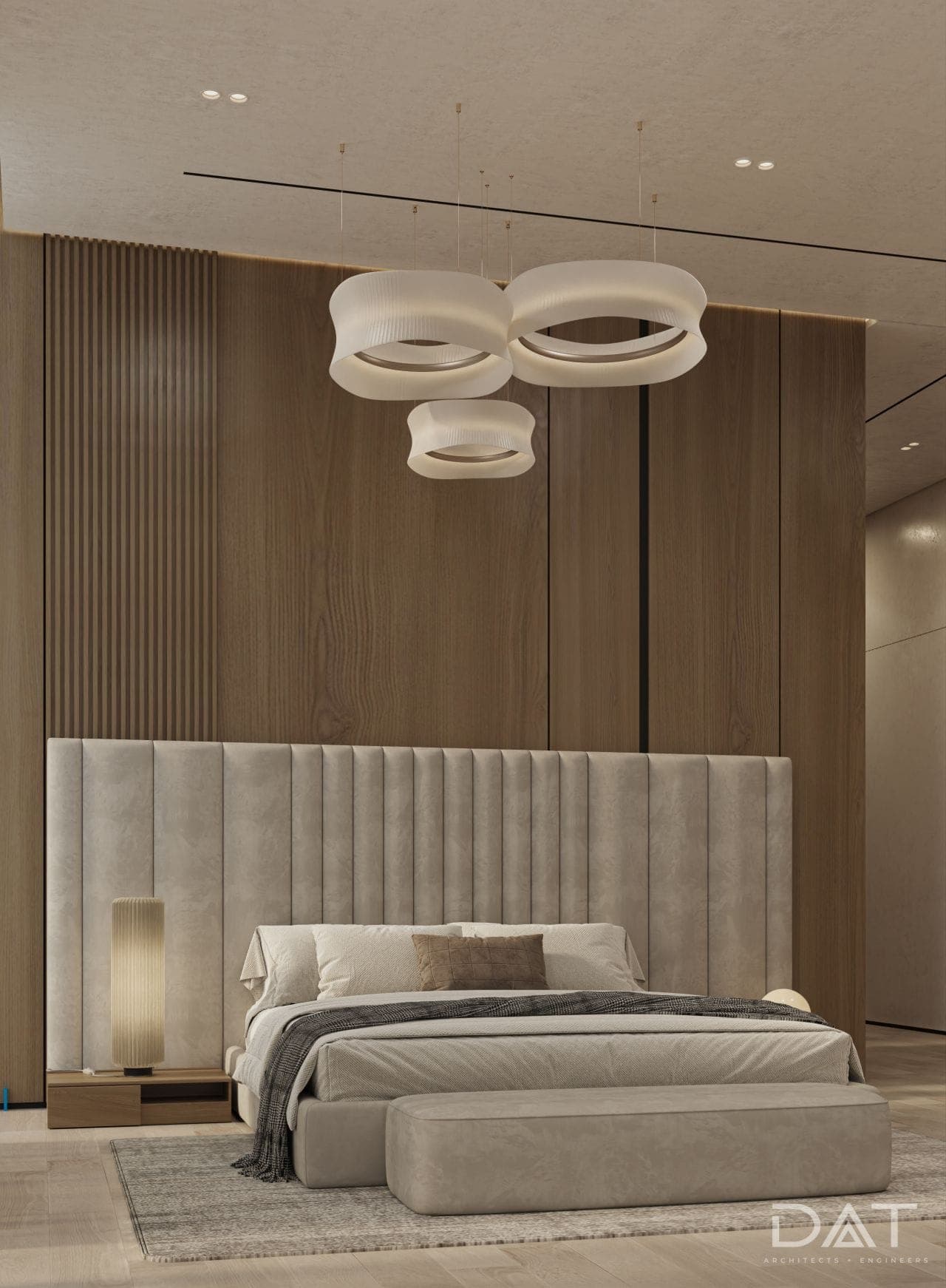 Altura Moderno Velvet High Bed