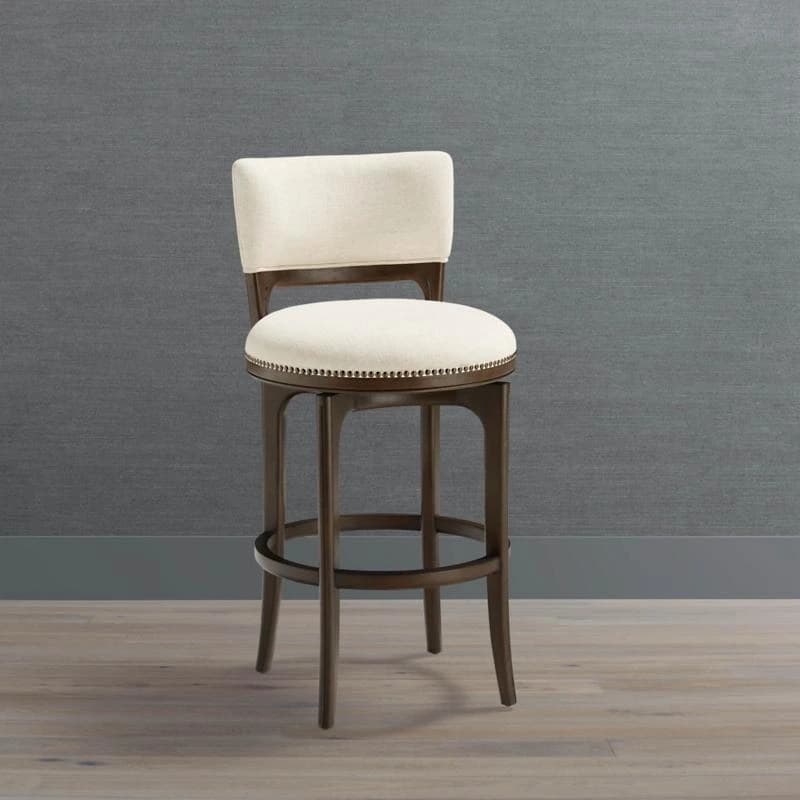 Elena Upholstered Swivel Bar Stool