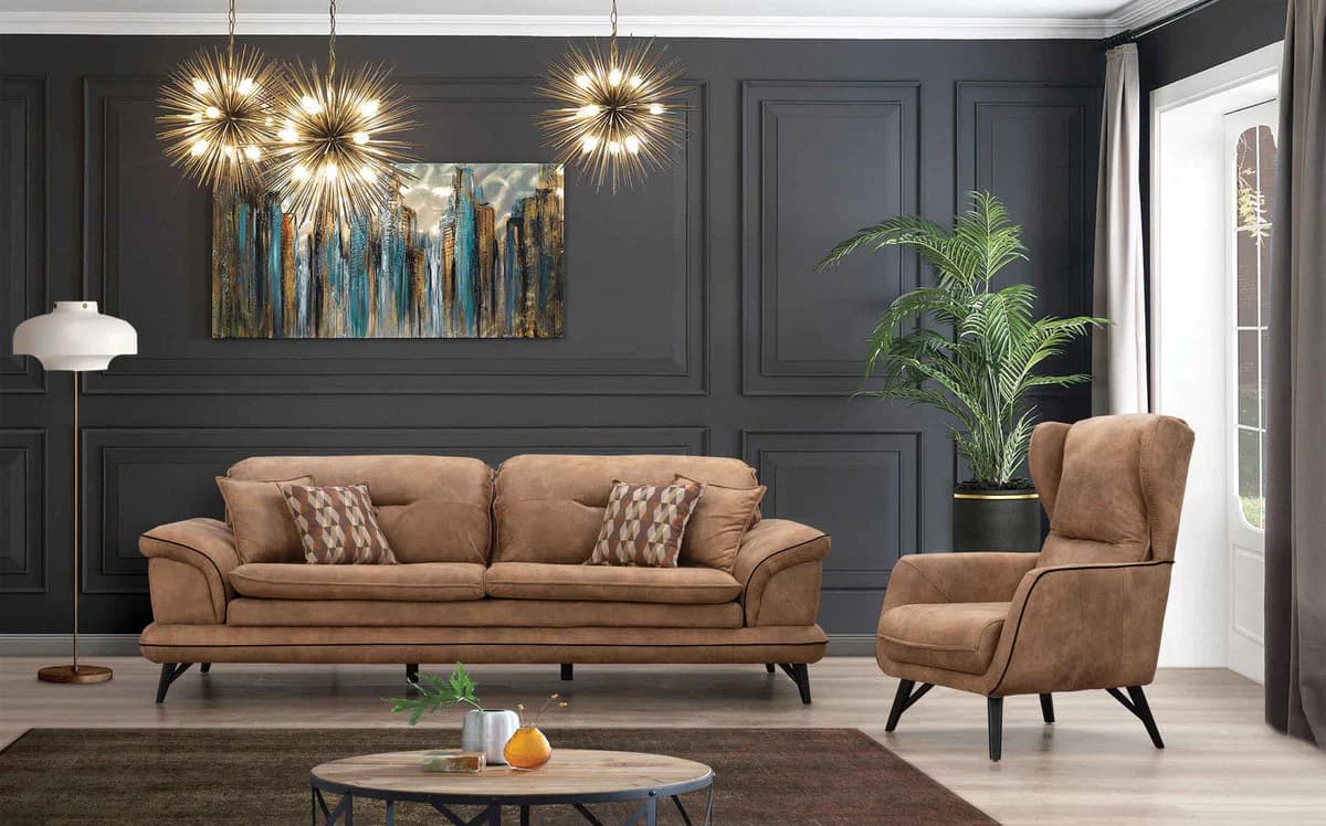 Haven Comfort Classic Brown Sofa