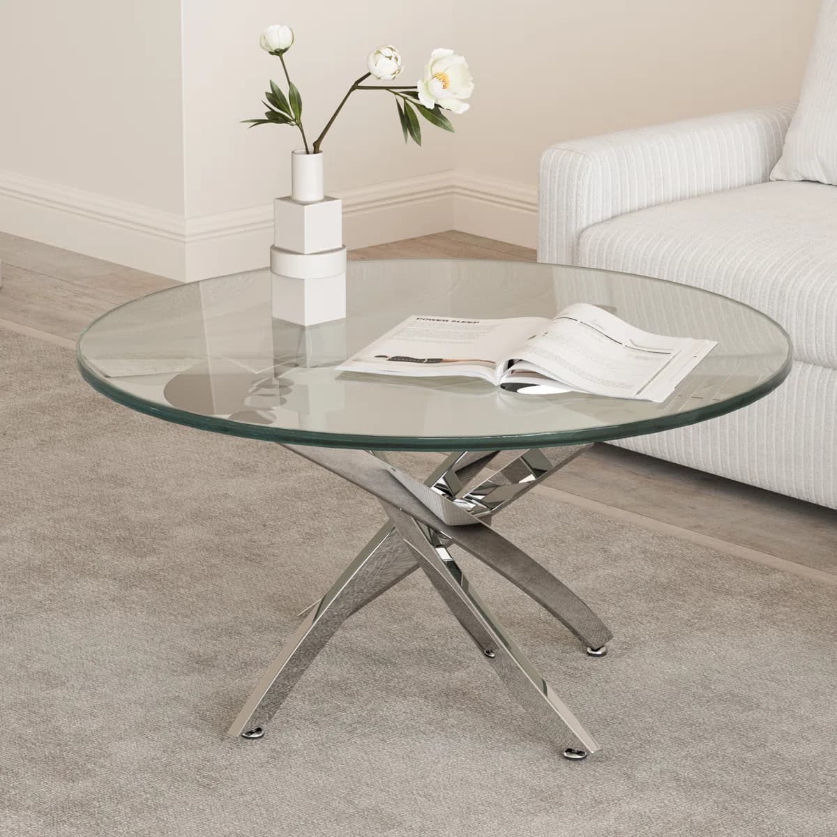 Landgraf Modern Glass Coffee Table