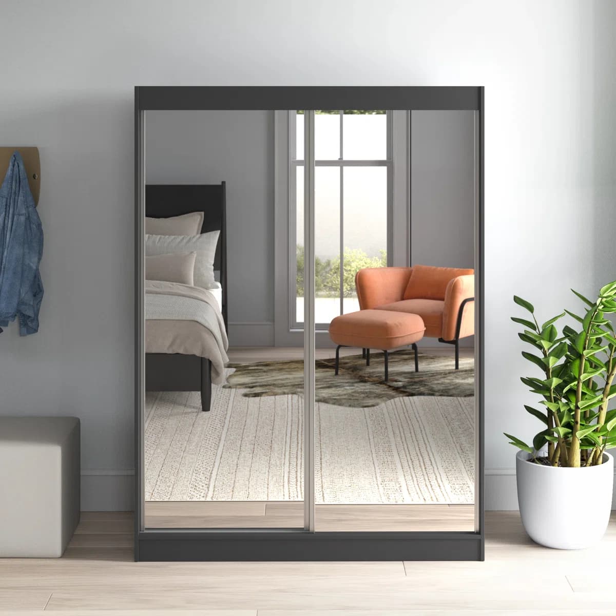 Zenith Reflective 2 Door Sliding Wardrobe
