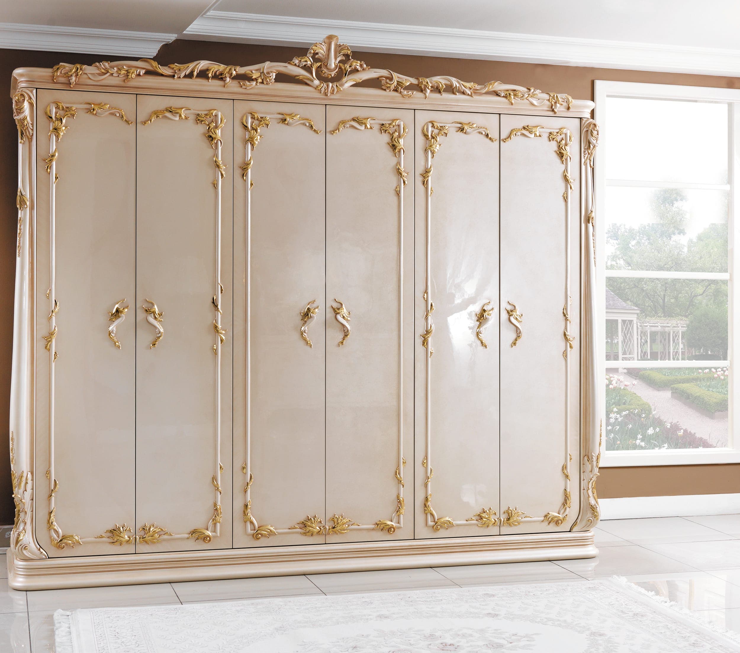 Royal Ivory Golden Wardrobe