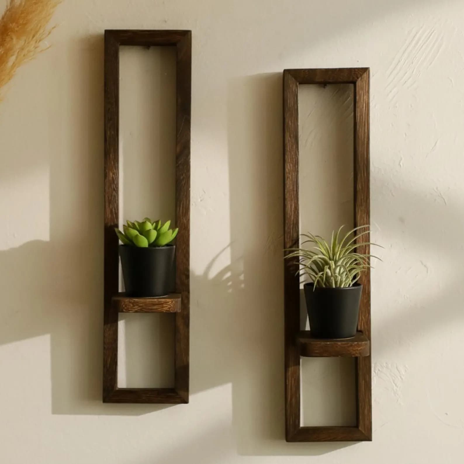 Herringbone Mosaic Sconce Set Modern Boho Candle Holder Wall Decor