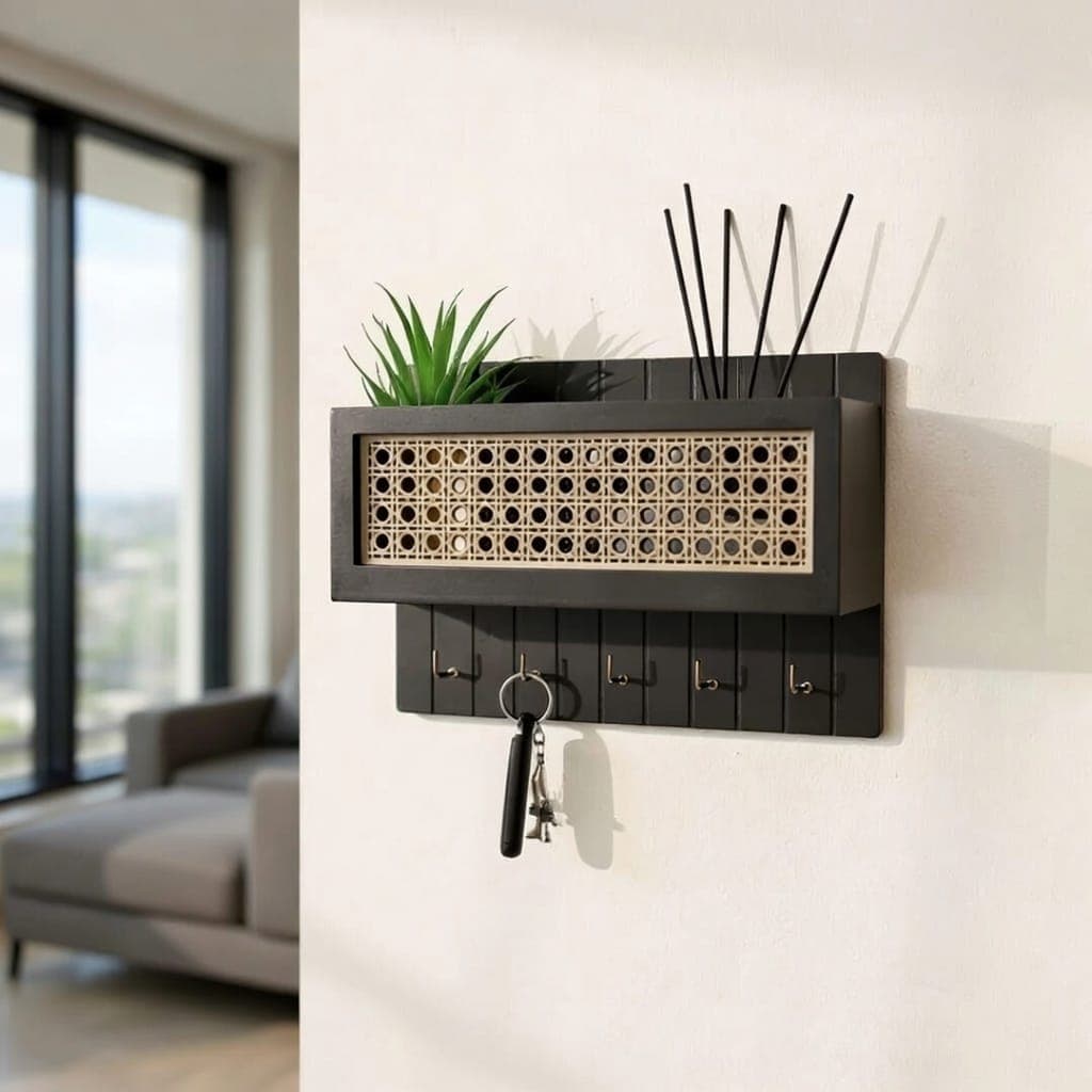 Urban Wall-Mounted Entryway Organizer + Magnetic Key Holder