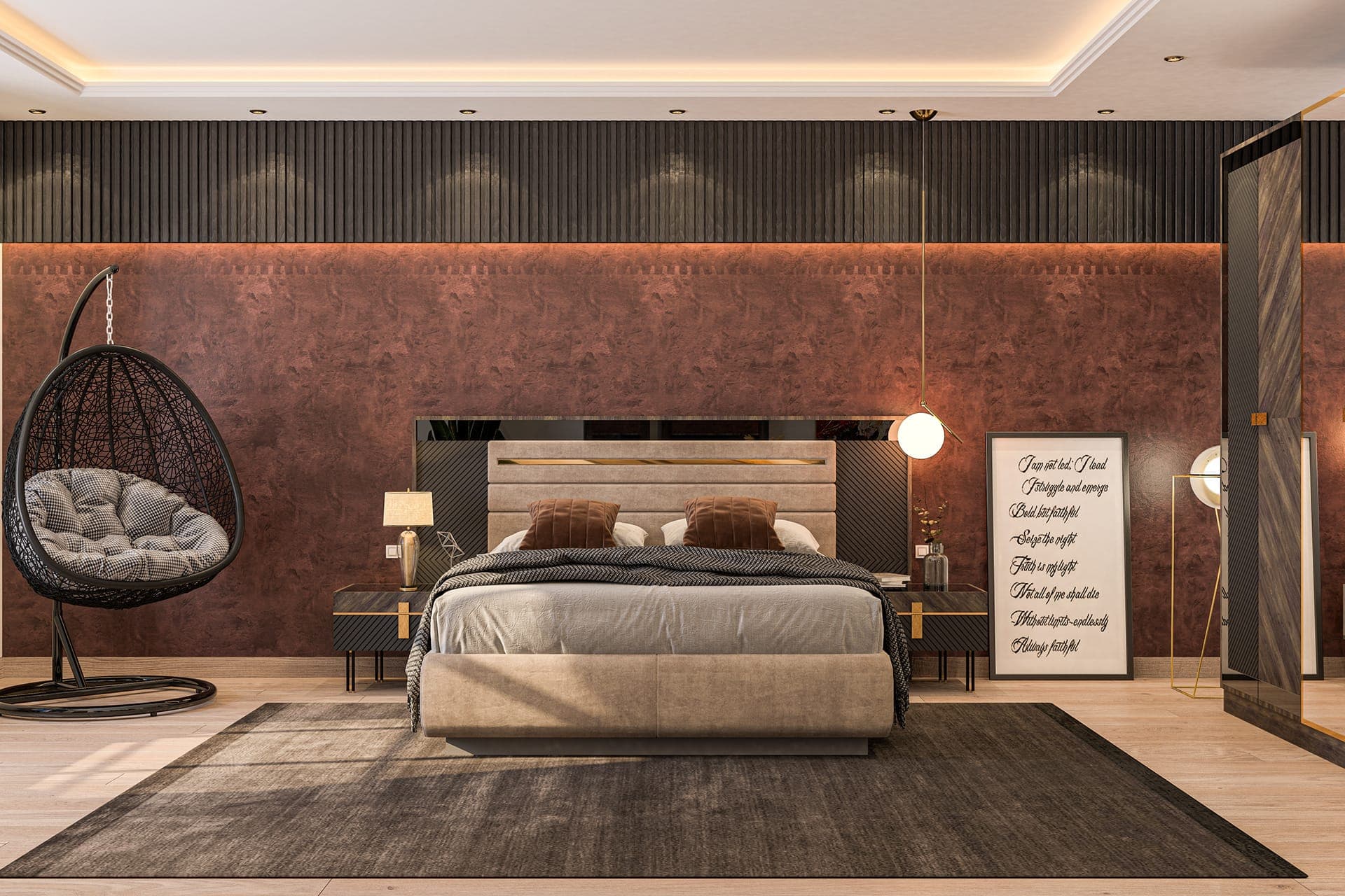 Solara Velvet Ultra Modern Designer Bedroom Set