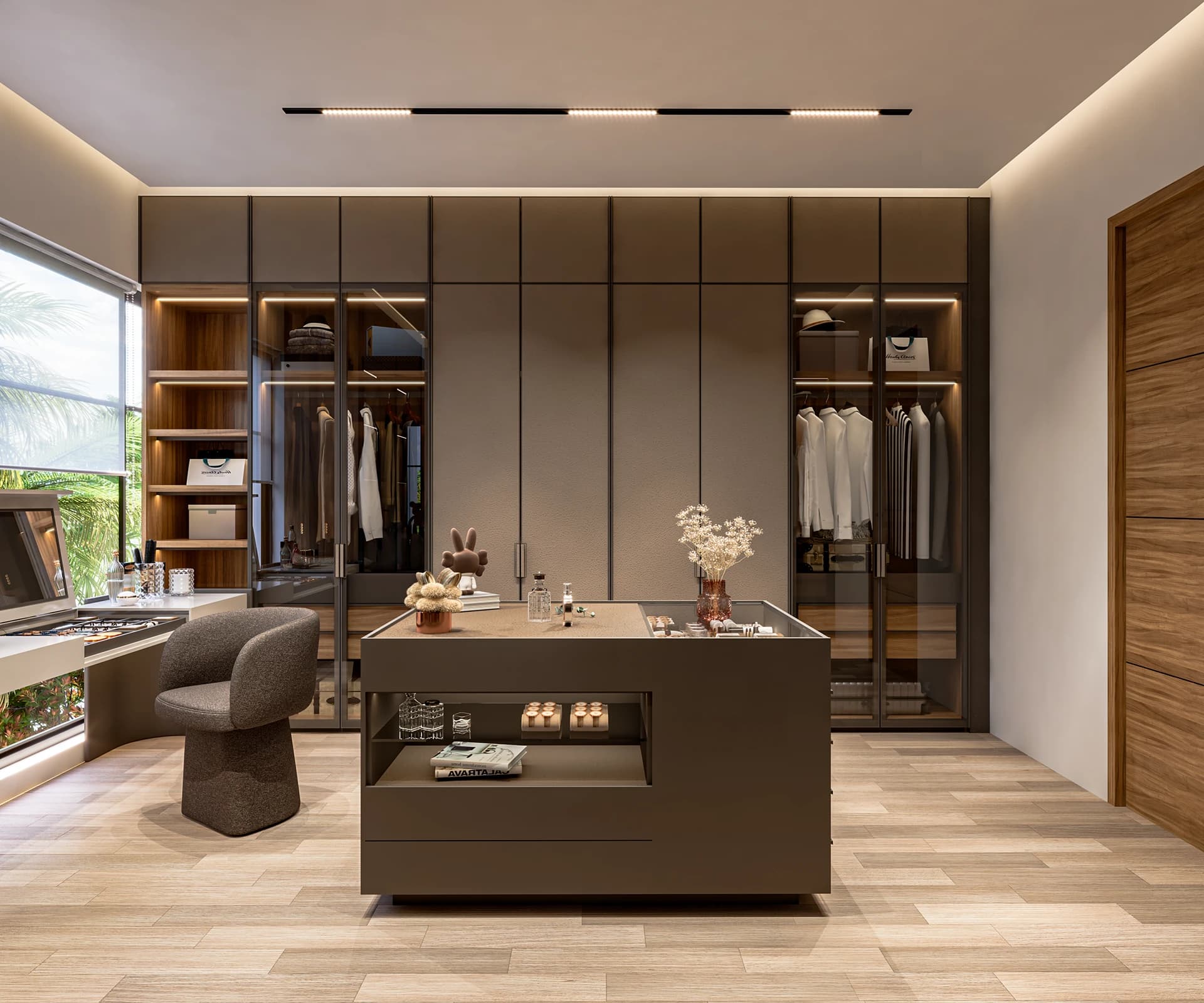 Vespera Modern Custom Walk-in Closet System