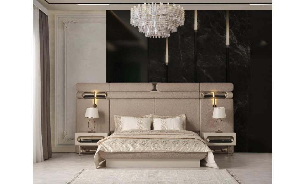 Nova Textured Upholstered Bed