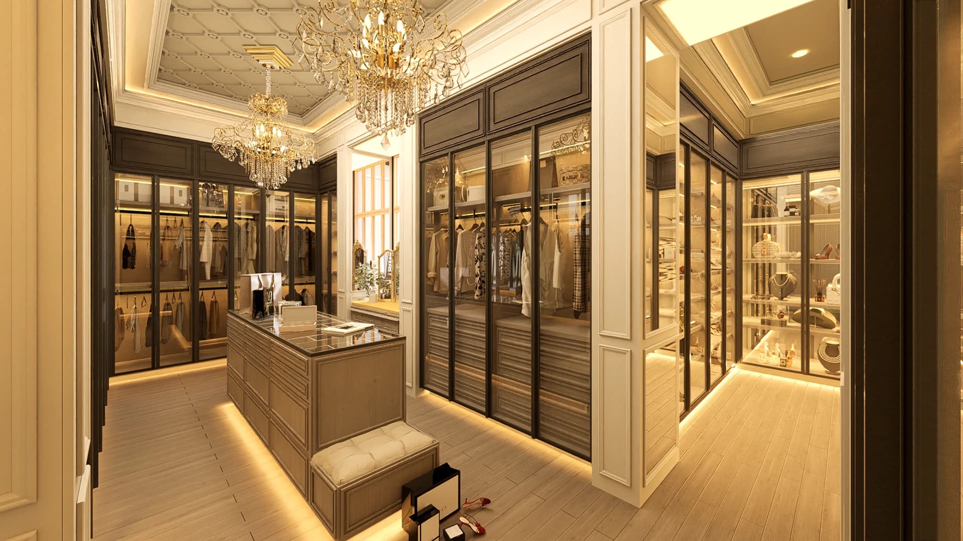 Versailles Majestic Luxury Walk-in Closet System