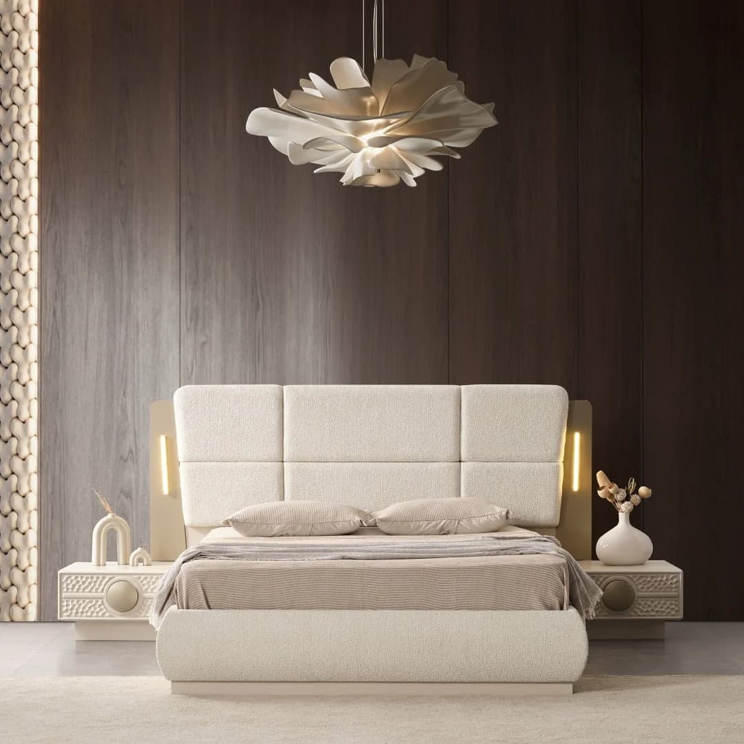 Bytyk Boucle Upholstered Bed