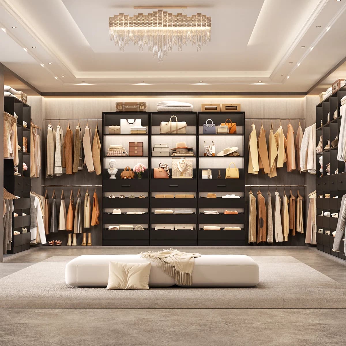 Grand Royale Custom Walk-in Closet System