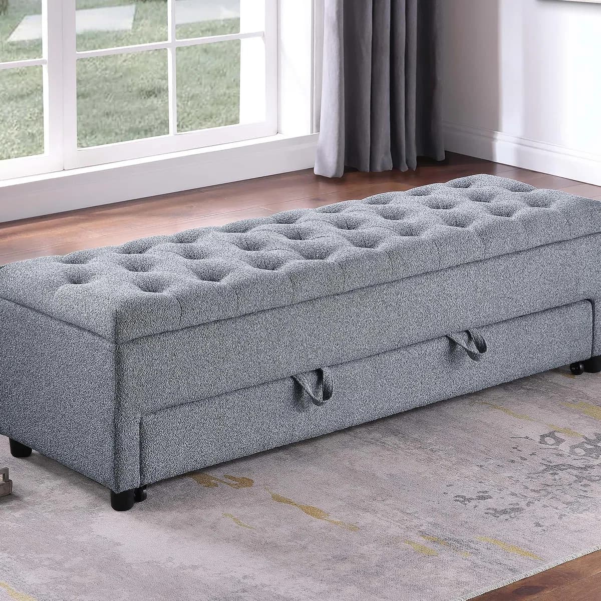 Everett Tufted Entryway Storage Bench