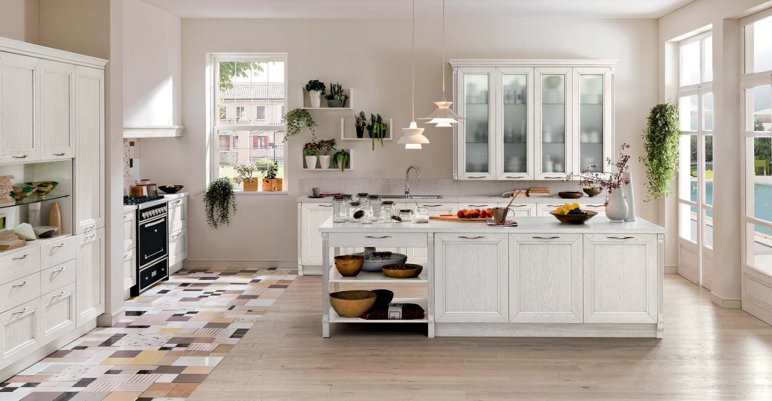 Free Country Charm Classic White Frame Kitchen
