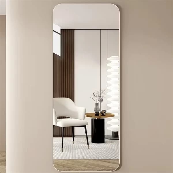 Aurelia Scalloped Gold Decorative Round Wall Mirror