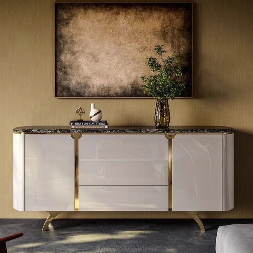 Milan Glossy Modern Luxury Buffet Cabinet