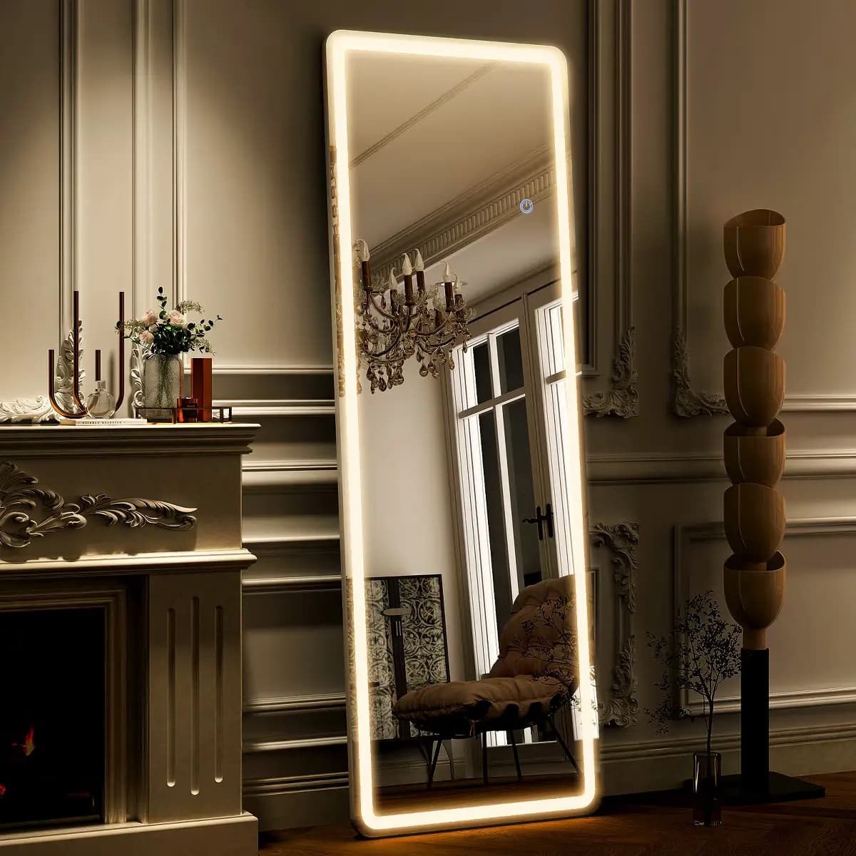 Lumina Luxe LED Backlit Full Length Mirror