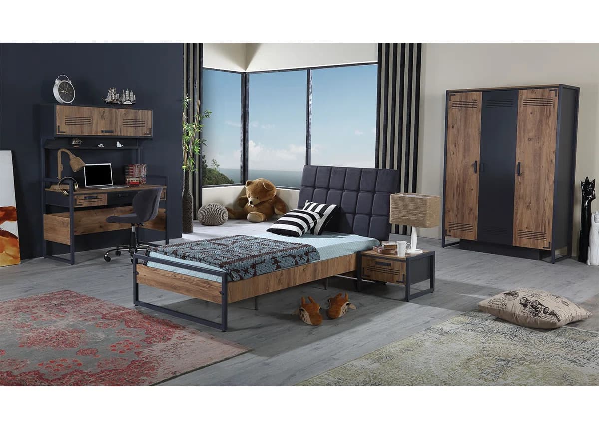 Metalix Industrial Platform Kids Bedroom Set