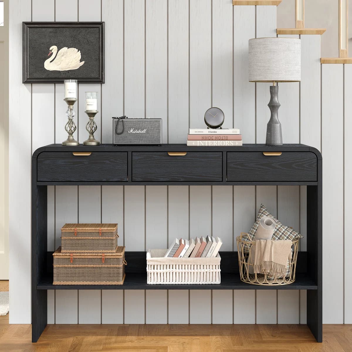 Modern Storage Entryway Console Table
