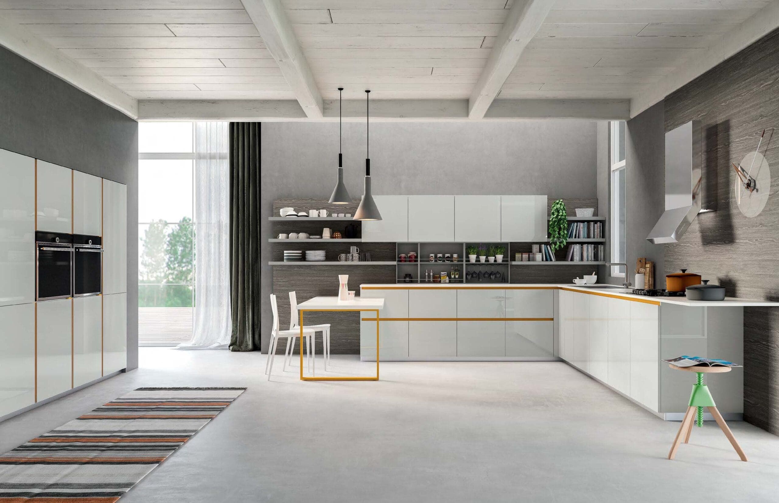 Vesta Slide High Gloss Modern Modular Kitchen
