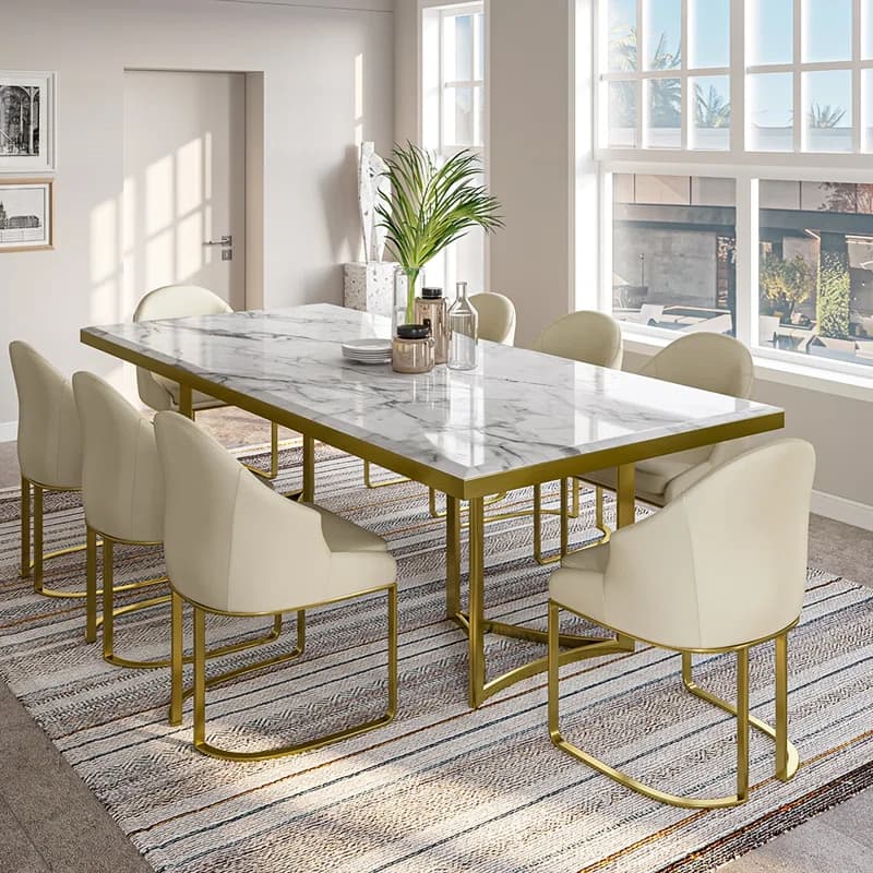 Visionnaire Kerwan Couture Black Marble Dining Table