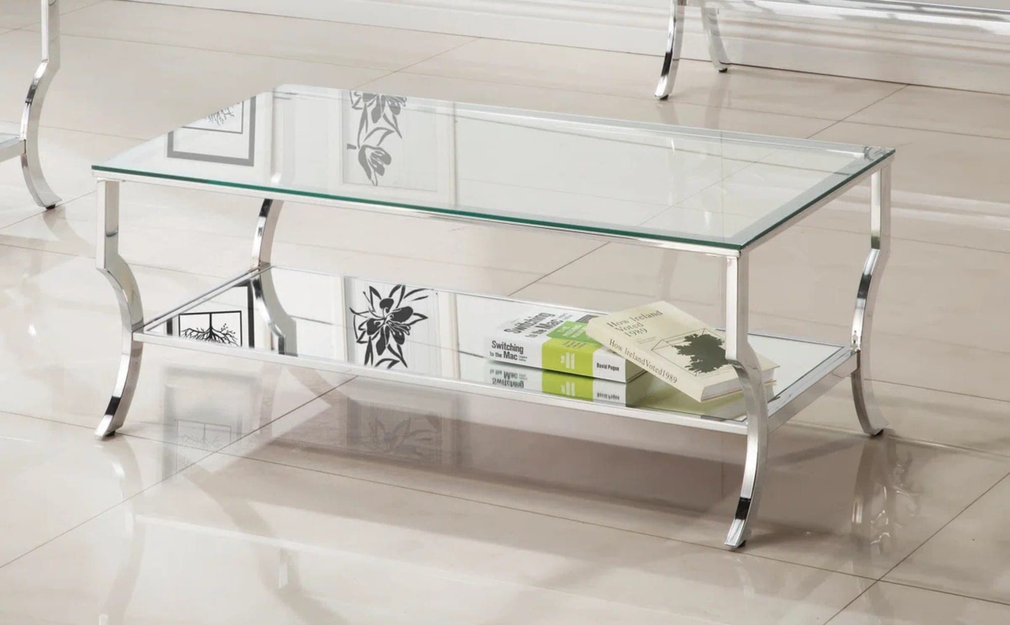 Waverly-Lux Rectangular Glass Center Table