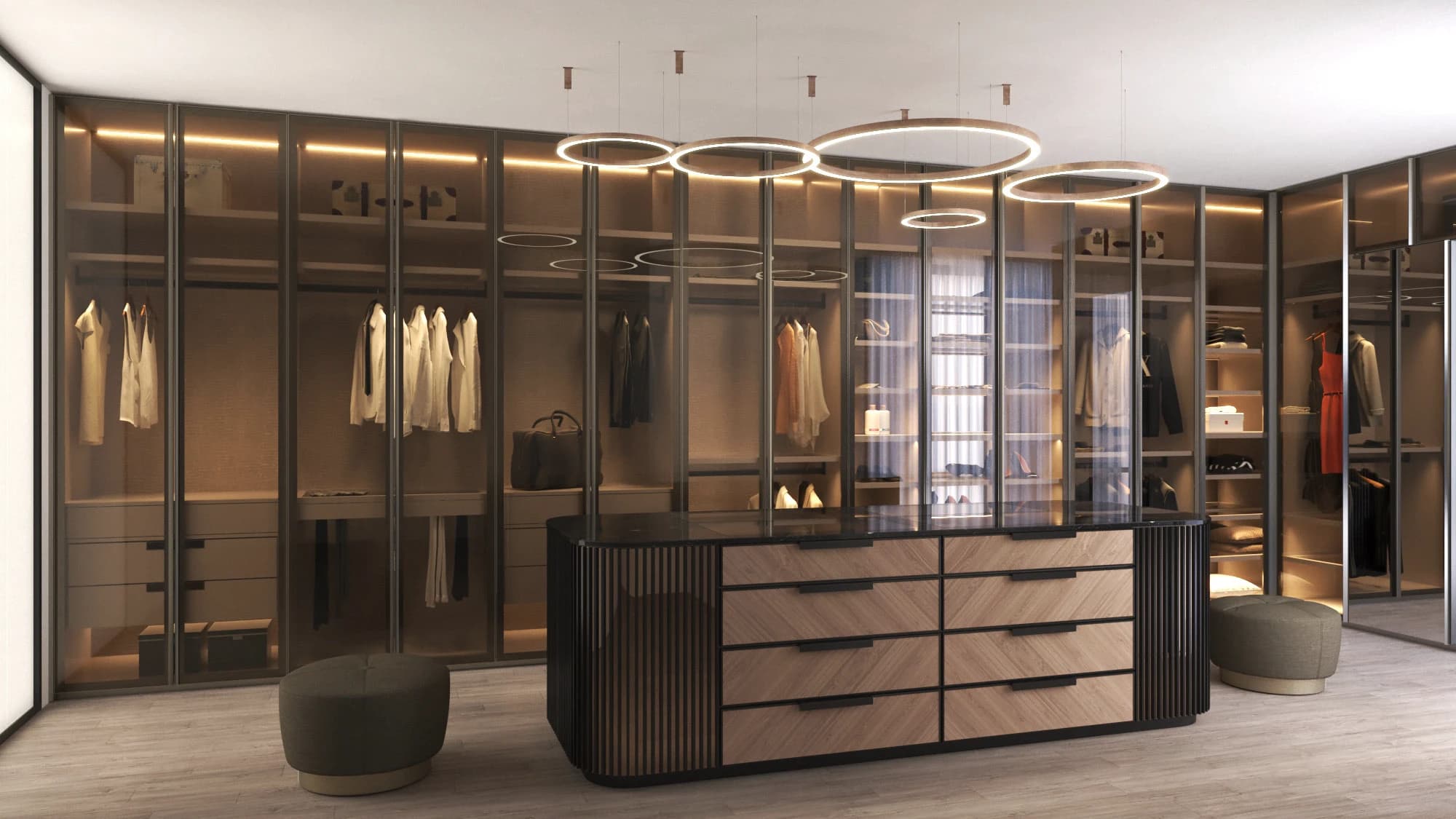 Aurelia Elite Luxury Walk-in Closet System